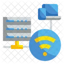 Serververbindung Drahtlos WLAN Symbol