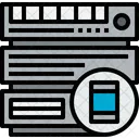Serveur Smartphone Nuageux Icône