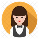 Serveur Femme Avatar Icon