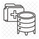 Serveur Rack Base De Donnees Icon