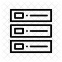Serveur Mainframe Base De Donnees Icon
