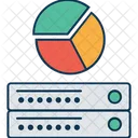 Serveur Avec Graphique Analyse De Serveur Analyse De Serveur Icône