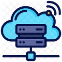 Serveur Cloud Ordinateur Cloud Computing Icône