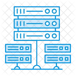 Serveur connecté au réseau local  Icône