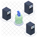 Serveur De Crypto Monnaie Serveur Bitcoin Serveur De Crypto Monnaie Icône