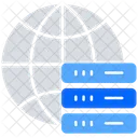 Serveur Global Stockage Global Base De Donnees Globale Icône