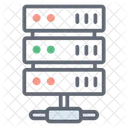 Informatique En Ligne Stockage Sur Serveur Serveur Connecte Icon