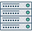 Rack De Serveur Serveur Reseau Base De Donnees Icône