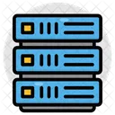 Rack De Serveur Serveur De Donnees Base De Donnees Icône