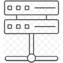 Reseau De Serveurs Icône