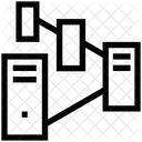Serveurs Reseau Topologie Icône