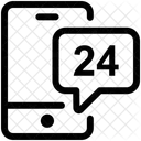 Service 24 heures sur 24  Icône