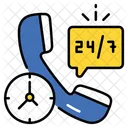 Service 24 heures sur 24  Icône