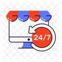 Service 24 H 24 Service Client Service Client Icône
