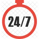 Service 24 heures sur 24  Icône