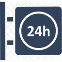 Service Complet Vingt Quatre Heures Service Client Icon
