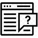 Site Web Service Point Dinterrogation Icône