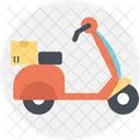 Livraison Service Scooter Icône