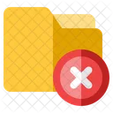 Folder Delete File Icon