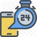 Service Hr Hour Service Customer Support Icon