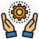 Management Hand Device Icon