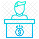 Service Man Financer Man Icon