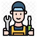 Mann Reparatur Service Symbol