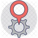 Service Lage Karte Symbol