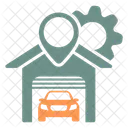 Service Station Car Automobile Icon