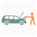 Service Station Car Oil Change Interval Icon
