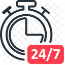 Service 24 H 24 Service Assistance Icon