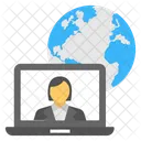 Client Support Web Icône