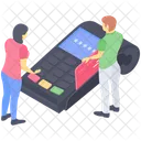 Zahlungsmethode POS POS Terminal Symbol