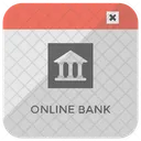 Banque En Ligne Service Bancaire Application Bancaire Icône