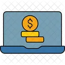 Icone De Banque En Ligne Icône