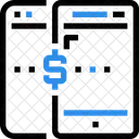Les services bancaires mobiles  Icône