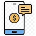 Les services bancaires mobiles  Icône