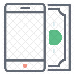 Les services bancaires mobiles  Icône