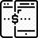 Les services bancaires mobiles  Icône