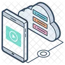 Mise En Reseau Cloud Cloud Computing Technologie Cloud Icon