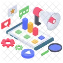 Services de marketing  Icône