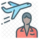 Services On Board Stewardess Services Icon