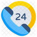 Servicio las 24 horas  Icono