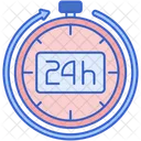 Servicio 24 horas  Icono