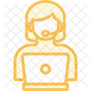 Cliente Servicio Soporte Icono