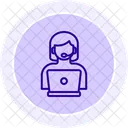 Cliente Servicio Soporte Icono