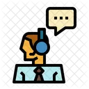 Servicio Cliente Microfono Icono