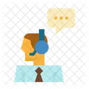 Servicio Cliente Microfono Icono