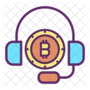 Servicio Servicio Bitcoin Soporte Bitcoin Icono