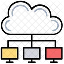 Servicio para compartir en la nube  Icono